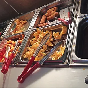 a variety of food items