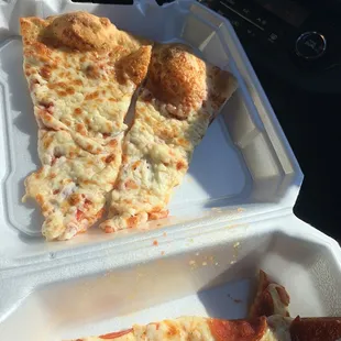 Cheese and Pepperoni pizza.