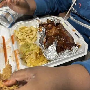Ribs and brisket