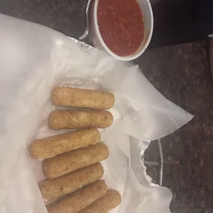 Mozzarella Sticks and Marinara sauce