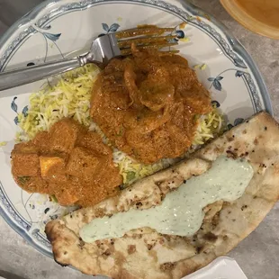 Garlic Naan and Chicken Makhani (BUTTER CHICKEN)