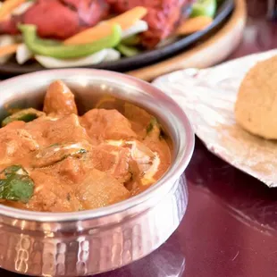 Chicken Tikka Masala, Samosa and Tandoori Chicken