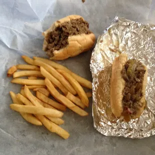 Cheese Philly and Florida Philly. Sorry ate half and forgot to take pic.