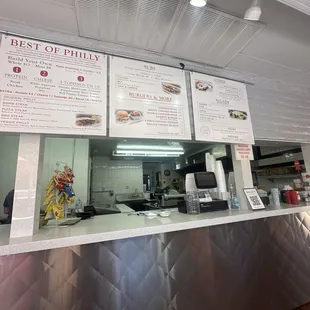 Menu and kitchen