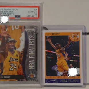 Thanks to Best of The Best card shop, pick up these KOBE BRYANT cards a nice KOBE PSA slab card and a nice Kobe raw card *9/9/21