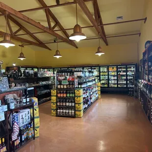 Wine and beer selection