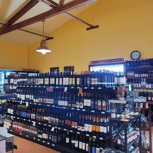 a wide selection of wine