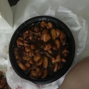 Pretty odd for "orange chicken" wouldn't you say?