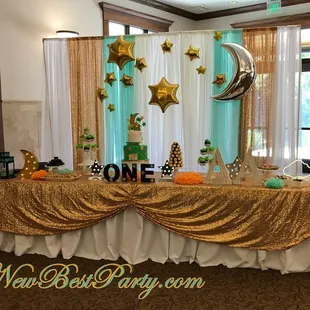 Stars &amp; moon Backdrop #bestparty  #newbestparty