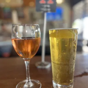 Rose and beer pairings with pizza