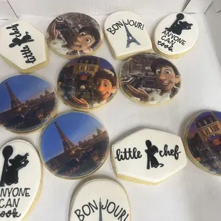Theme decorated sugar cookies