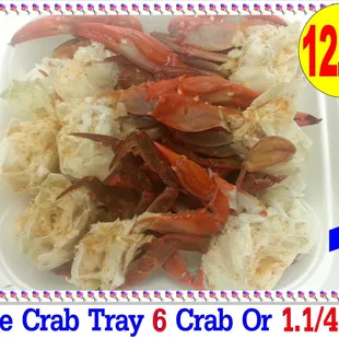 blue crab tray of crab 01 / 14 / 14
