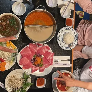 Yen-Ta-Four Noodle Soup Thai Boat Noodles Soup Pork Shabu Shabu