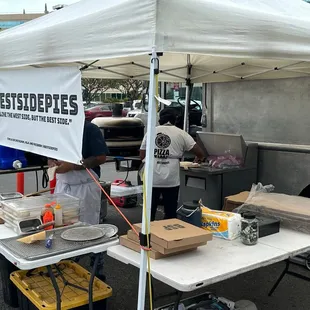 I ate the pizza so fast I forgot to get pictures. I only have this one. Friendly staff with an organized system that I really appreciated