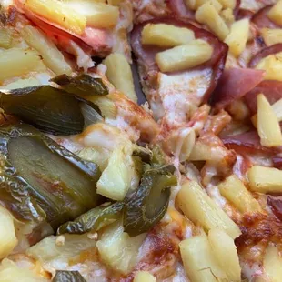 Pineapple, jalapeño, Canadian bacon