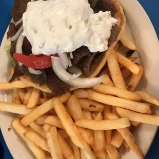 Gyro sandwich.