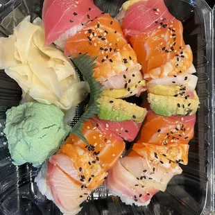 2 orders of Rainbow roll to go