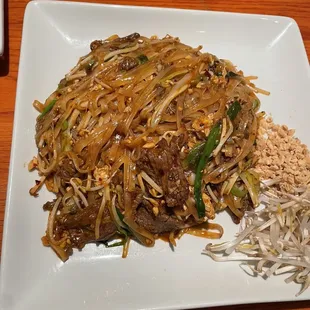 Beef pad Thai  They nailed it. Thai spicy  FABULOUS