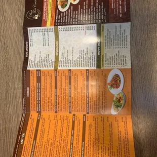 Back of menu check out their chef specials