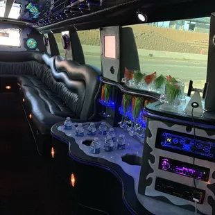 Mini bar fully stocked with fresh beverages that were kindly requested during reservation process. Awesome and first class.