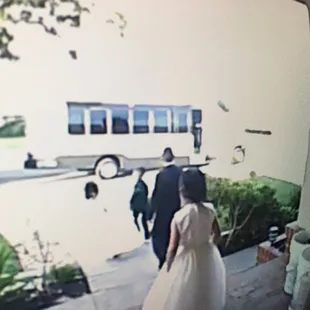 A bus????? We agreed to a HUMMER LIMO, and you bring my wife this ugly bus???Are you serious? This is a wedding, not a Quinceanera!