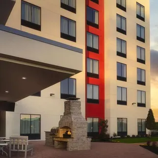 Outdoor Fireplace and Grill