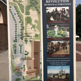Layout of the American Revolution Museum at Yorktown.