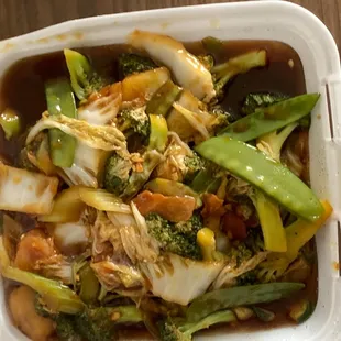 Vegetarian D&apos;Lite in brown sauce