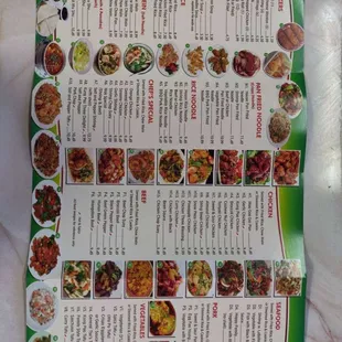 UPDATED MENU AS OF MAY 2020
