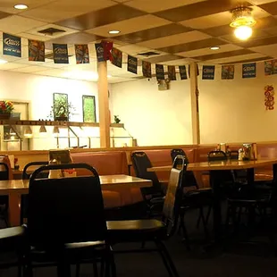 the interior of the restaurant