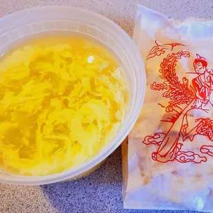 Excellent eggdrop soup!