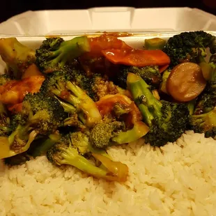 Broccoli n shrimp from my favorite Chinese place