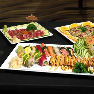 Array of fresh sushi options at bestbet Jacksonville