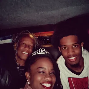 Me, mom's and Paul in the limo