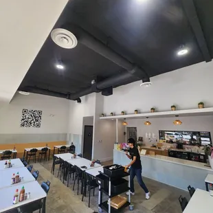 interior, sushi and sashimi