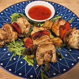 Carribean kabobs tapas