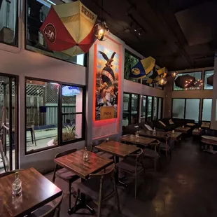 New seating... Hightops, lowtops, bar, lounge