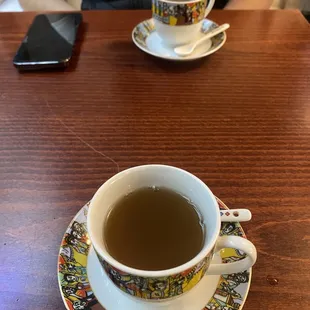 The tea they offered us on the house they are sooo kind