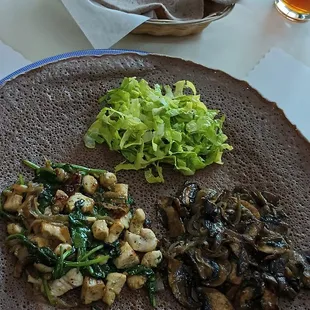 The evening's 2 specials, served side by side