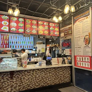 the interior of the restaurant