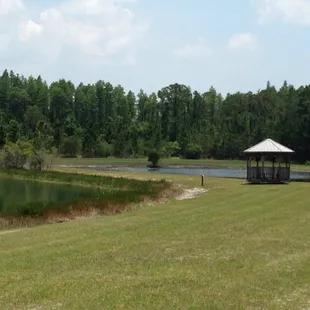 One of the several smoking pavilions