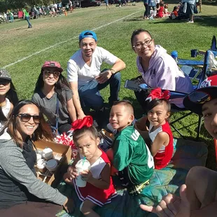 Family time at the park. It's that suberb life.