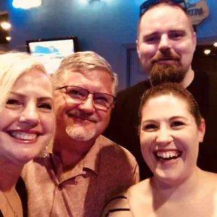 DJ Desmond with his family, who dropped by to enjoy a fun evening!