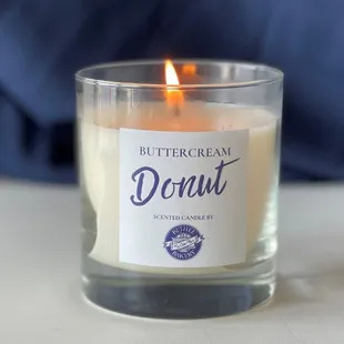 Buttercream Donut Candle made in collaboration with Mix Candle Co.