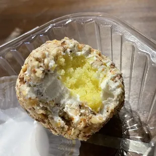 Inside Almond Torte bites