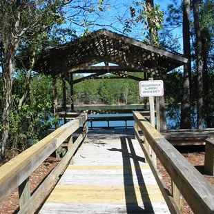 Portion of boardwalk and "gazebo"