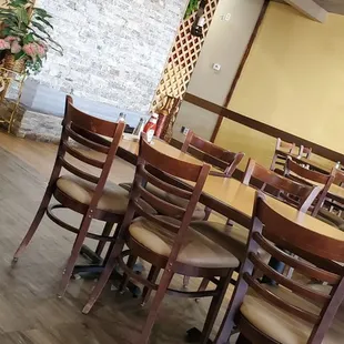 Inside restaurant