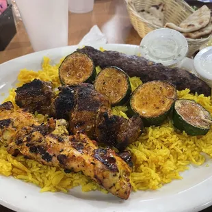 Mixed Grilled Kabob    Lamb was hard to eat with plastic ware. 1/30/22