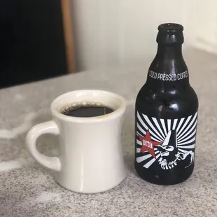 Hot coffee or cold brew. I love a good cold brew and this one was good.