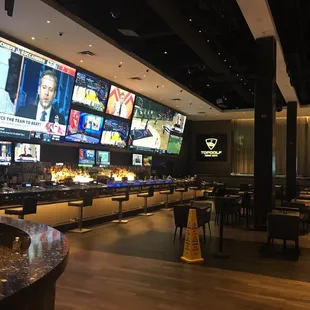 Multiple giant screens